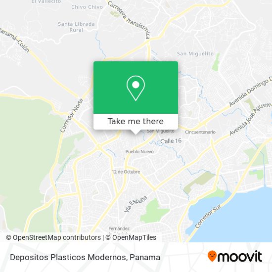 Mapa de Depositos Plasticos Modernos