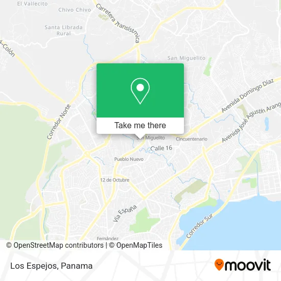 Mapa de Los Espejos
