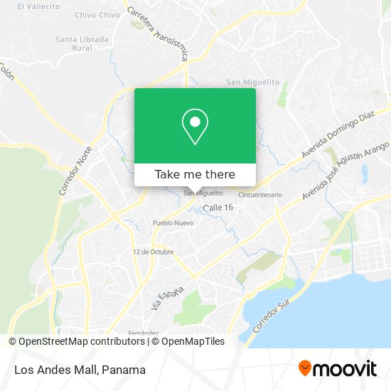 Los Andes Mall map