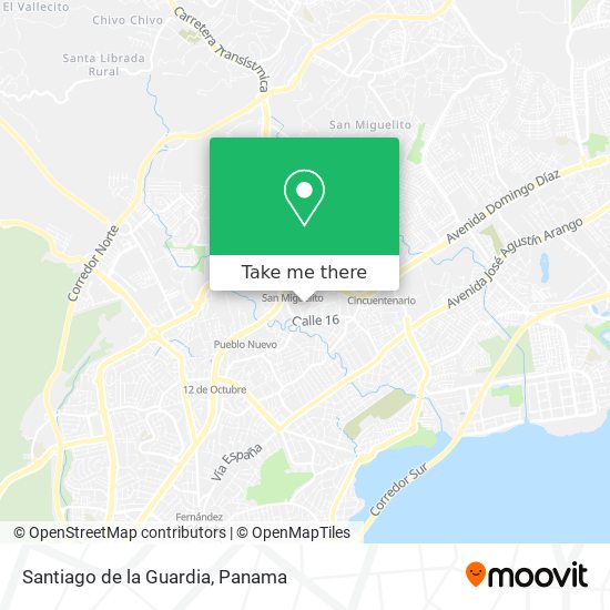 Santiago de la Guardia map