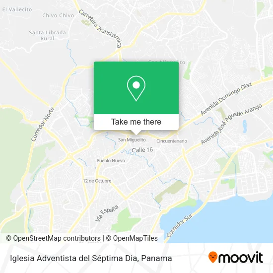 Mapa de Iglesia Adventista del Séptima Dia