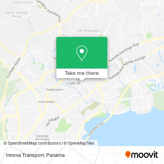 Innova Transport map