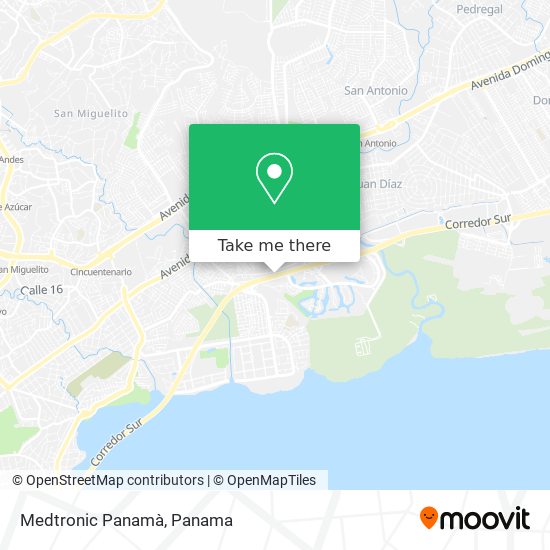 Medtronic Panamà map