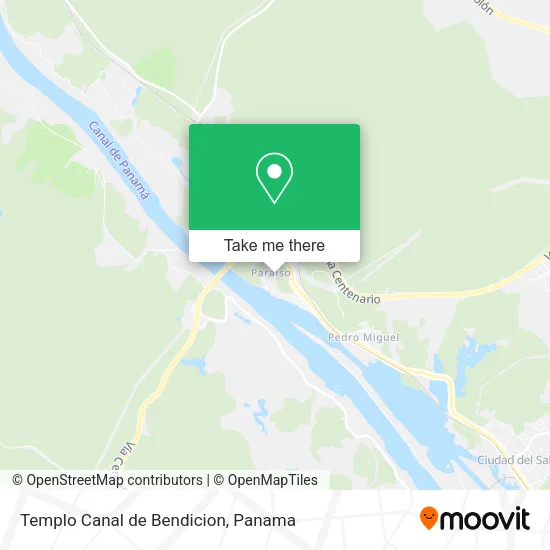 Templo Canal de Bendicion map