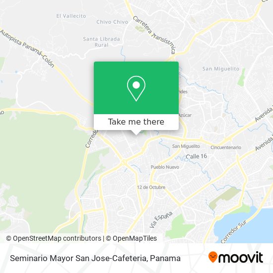 Seminario Mayor San Jose-Cafeteria map