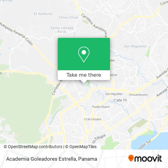 Academia Goleadores Estrella map