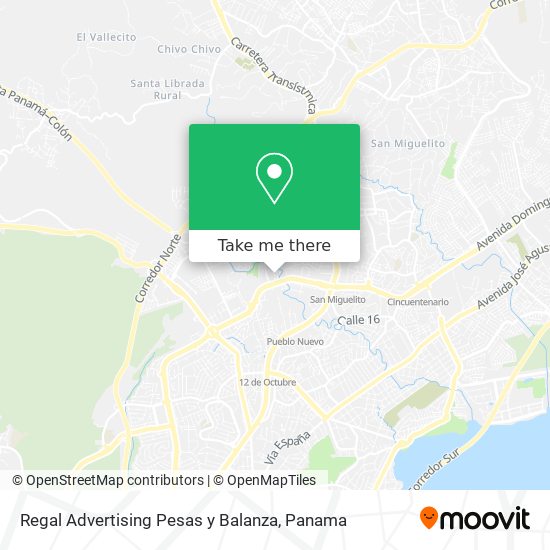 Regal Advertising Pesas y Balanza map
