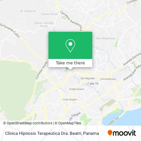 Clinica Hipnosis Terapeutica Dra. Beatri map