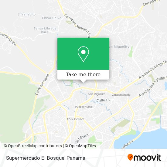 Supermercado El Bosque map