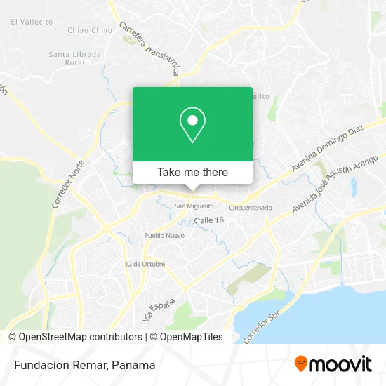 Mapa de Fundacion Remar
