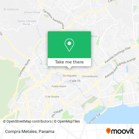 Compra Metales map