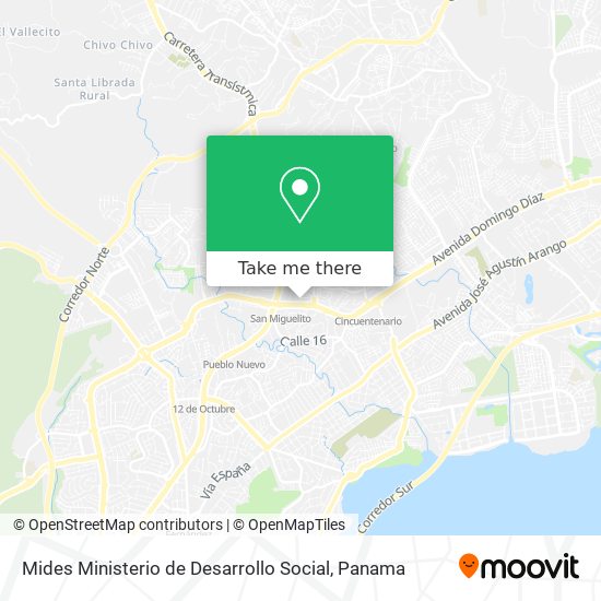 Mapa de Mides Ministerio de Desarrollo Social