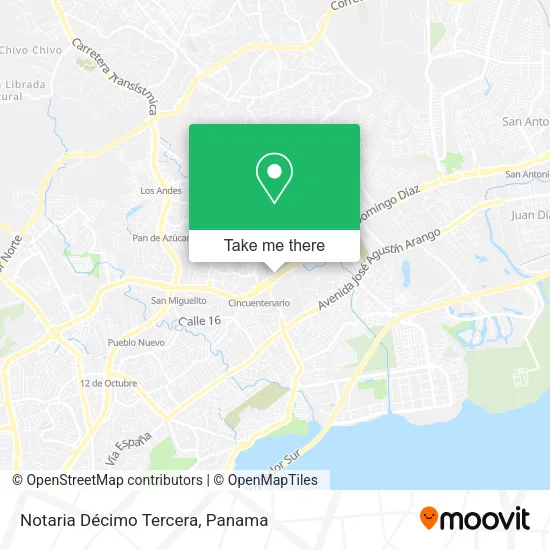 Mapa de Notaria Décimo Tercera