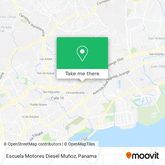 Escuela Motores Diesel Muñoz map