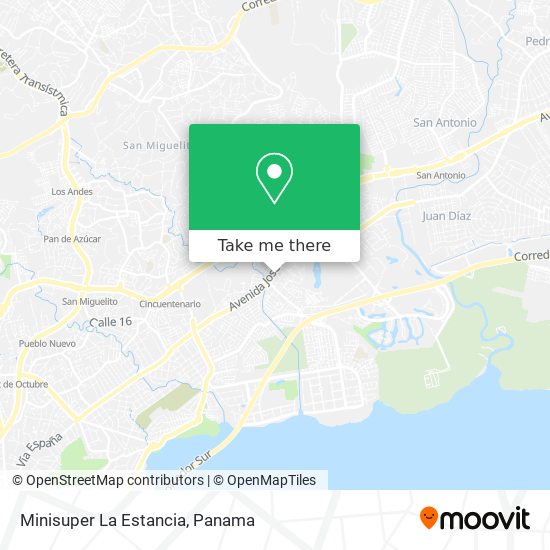 Minisuper La Estancia map
