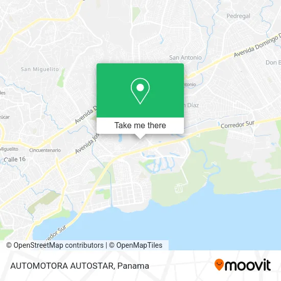 AUTOMOTORA AUTOSTAR map