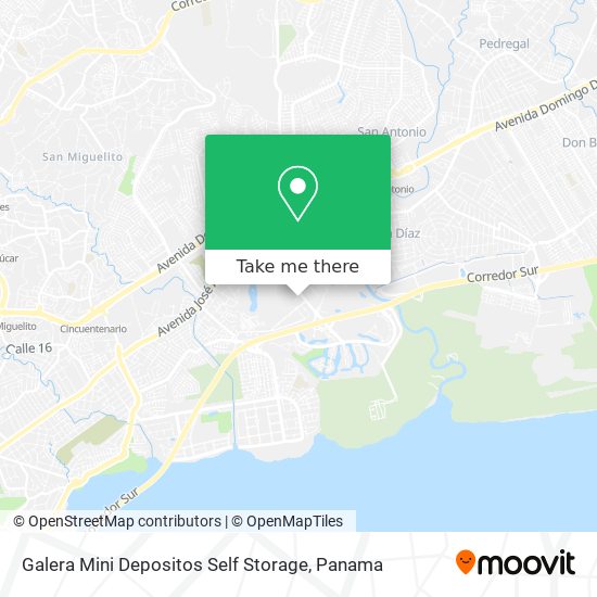 Galera Mini Depositos Self Storage map