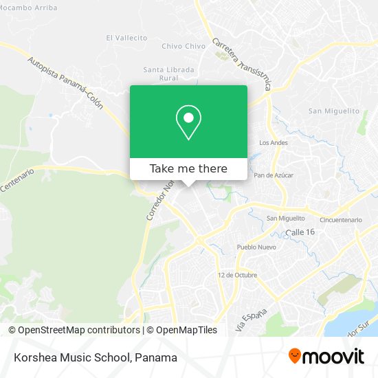 Korshea Music School map