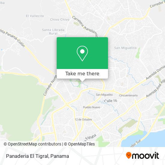 Panaderia El Tigral map