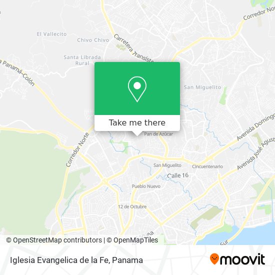 Iglesia Evangelica de la Fe map