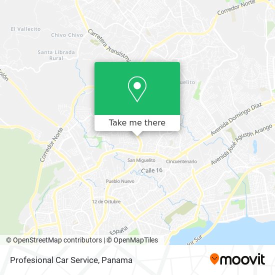Profesional Car Service map