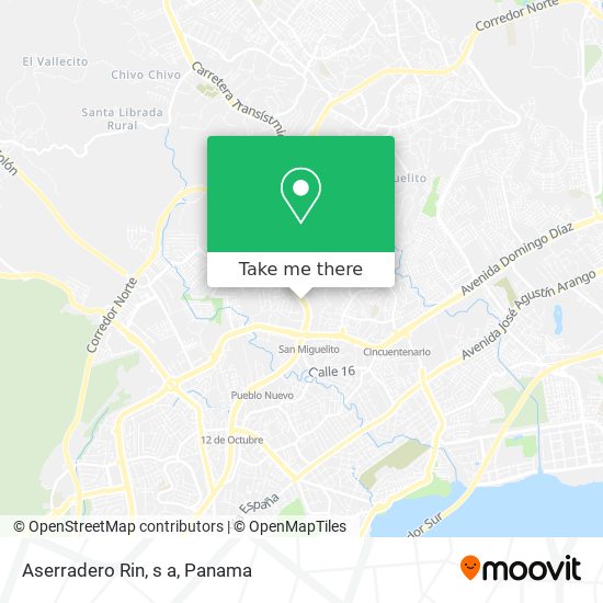 Mapa de Aserradero Rin, s a