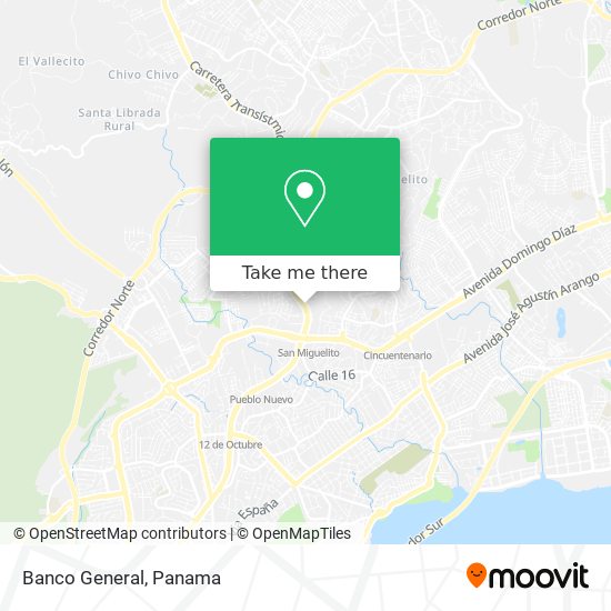 Banco General map