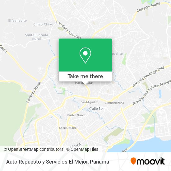 Auto Repuesto y Servicios El Mejor map