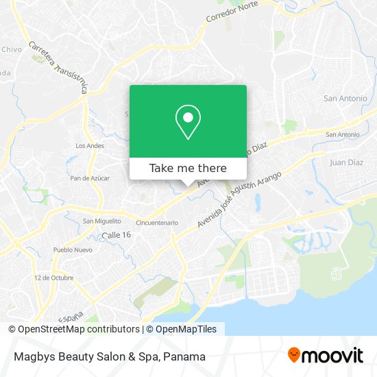 Mapa de Magbys Beauty Salon & Spa