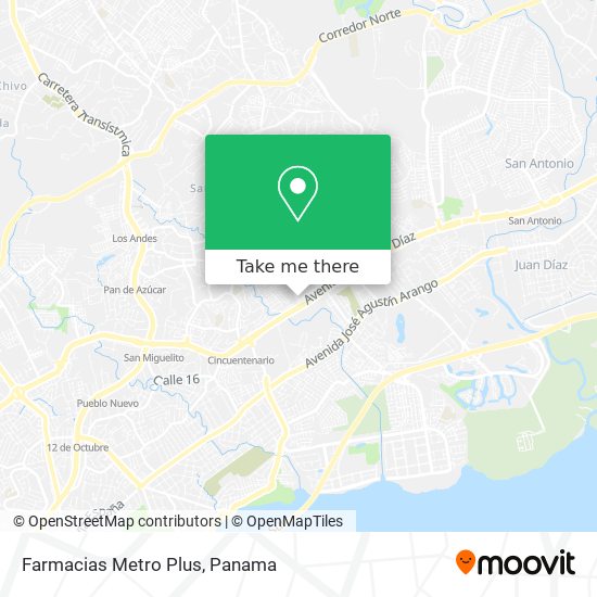 Mapa de Farmacias Metro Plus