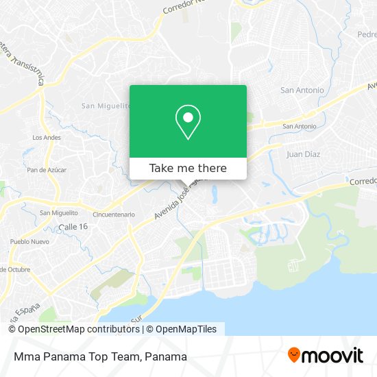 Mma Panama Top Team map