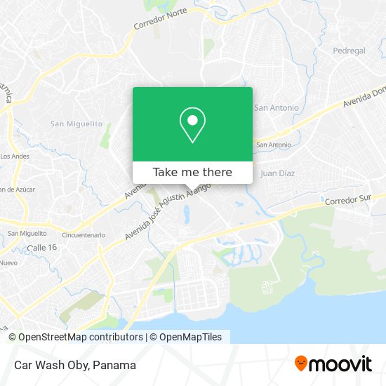 Car Wash Oby map