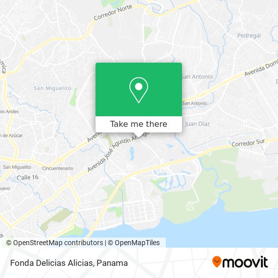 Fonda Delicias Alicias map