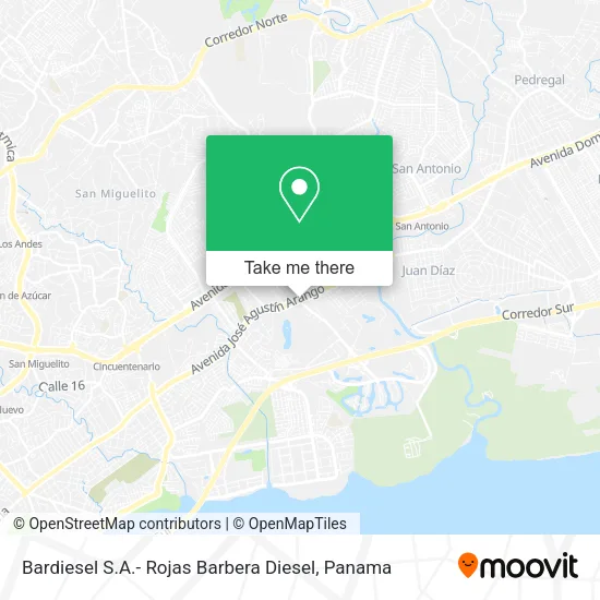 Mapa de Bardiesel S.A.- Rojas Barbera Diesel