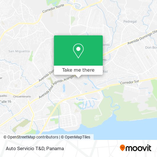 Auto Servicio T&D map