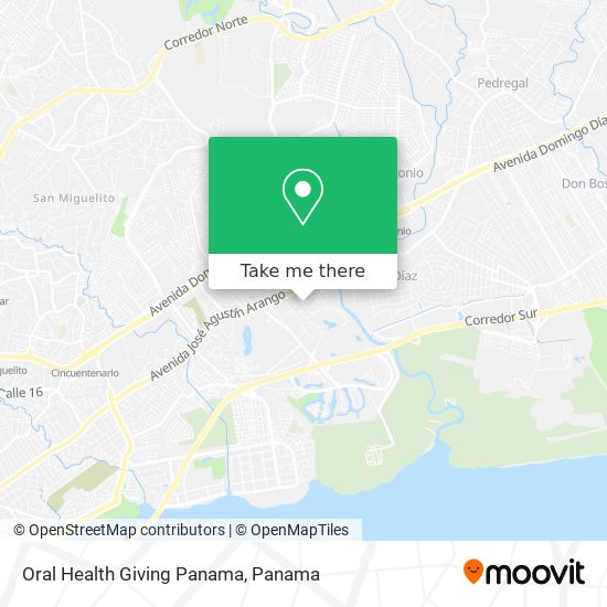 Oral Health Giving Panama map