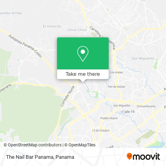 Mapa de The Nail Bar Panama