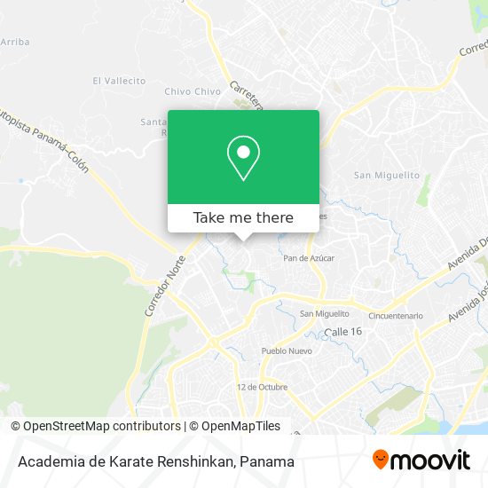 Mapa de Academia de Karate Renshinkan