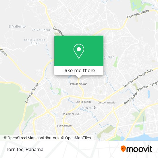 Mapa de Tornitec