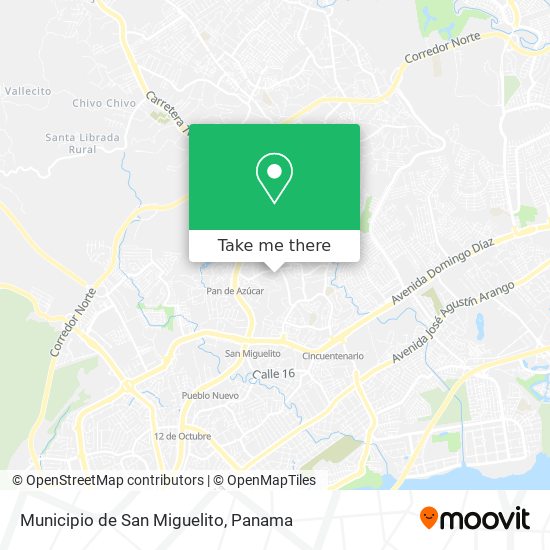 Mapa de Municipio de San Miguelito