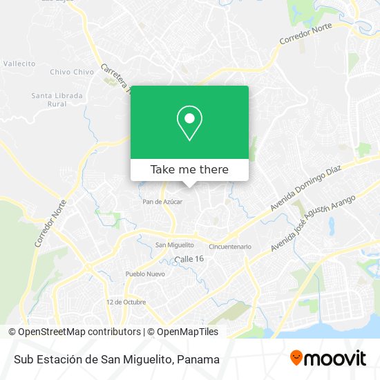 Sub Estación de San Miguelito map