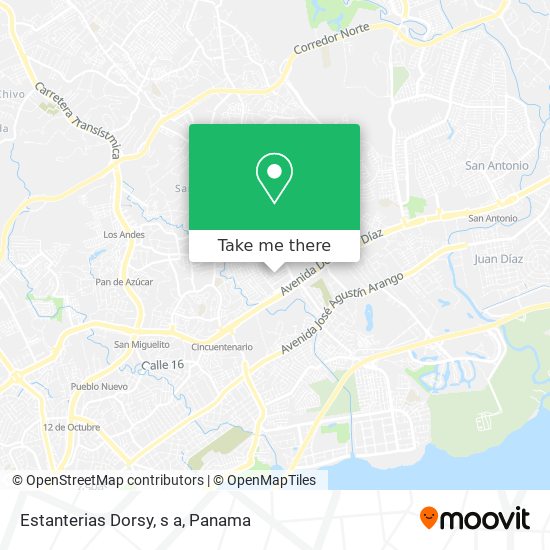 Mapa de Estanterias Dorsy, s a