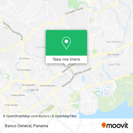 Banco General map