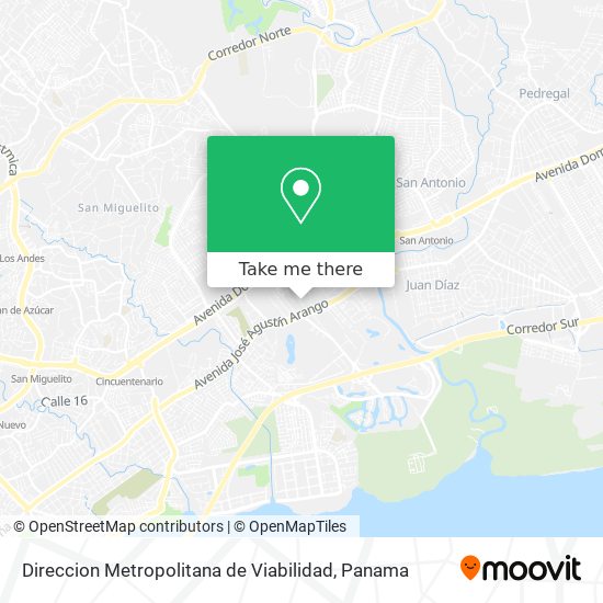 Direccion Metropolitana de Viabilidad map