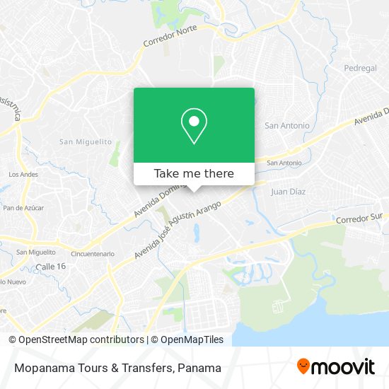 Mopanama Tours & Transfers map