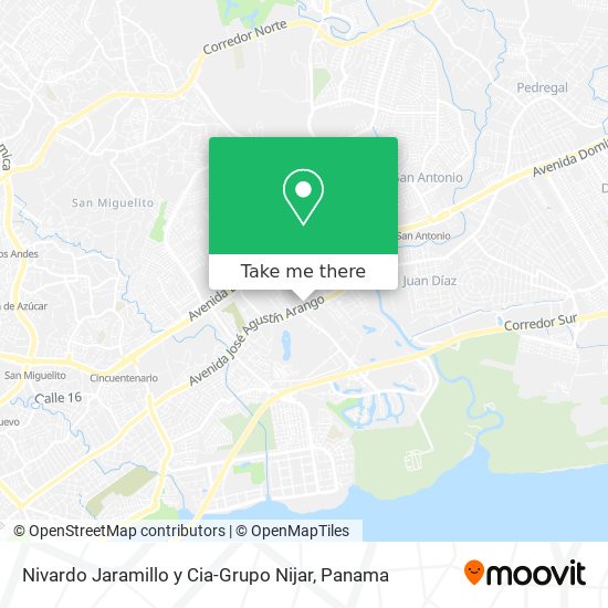 Nivardo Jaramillo y Cia-Grupo Nijar map