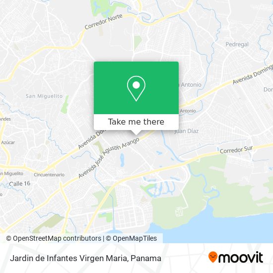 Mapa de Jardin de Infantes Virgen Maria