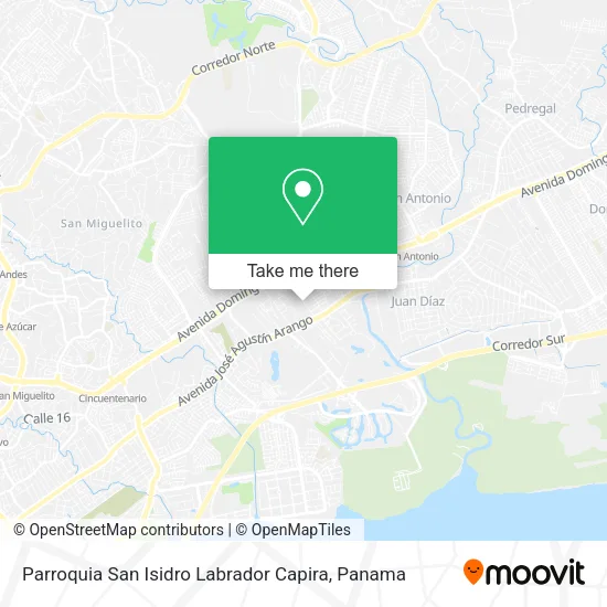 Mapa de Parroquia San Isidro Labrador Capira