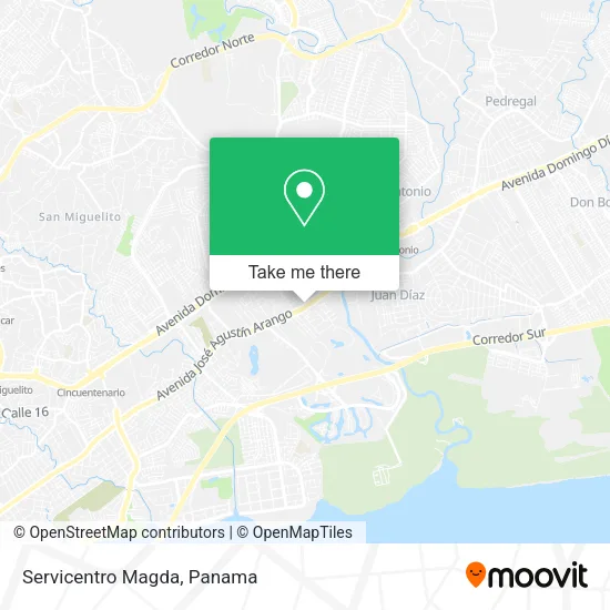 Servicentro Magda map