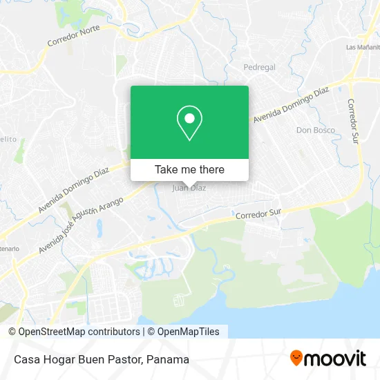 Casa Hogar Buen Pastor map